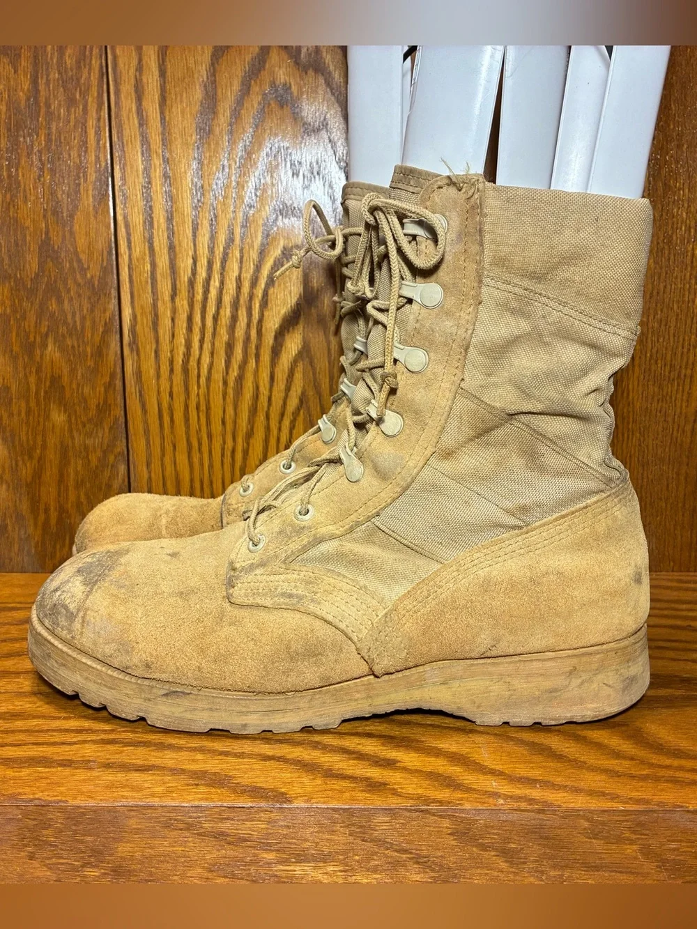 Altama 5200 PJ 07-07 Vibram Military Desert Tan Combat Boots Men's Size 10.5